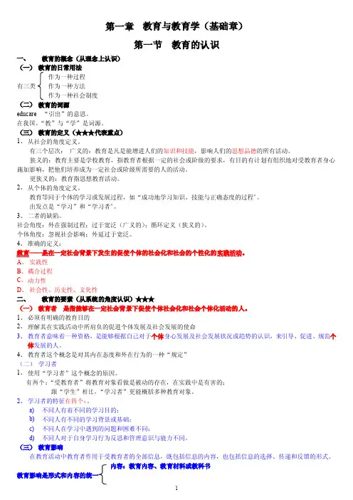 教育学基础(十二院校版)笔记