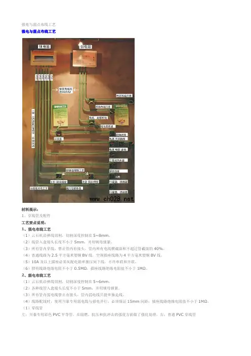 强电与弱点布线工艺