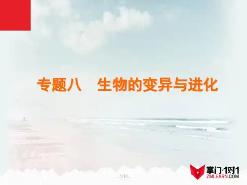 完整版2014届高考生物二轮复习：专题8-生物的变异与进化.ppt