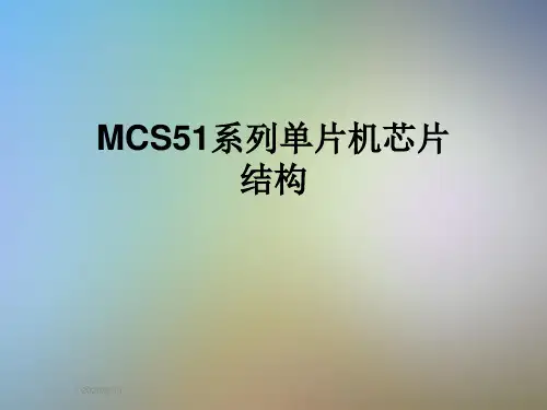 MCS51系列单片机芯片结构