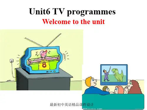 最新牛津译林版九年级英语上册 Unit 6 TV programmes welcome to the Unit精品课件 (1)