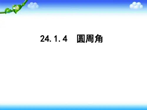 人教版九年级数学上册24.1.4 圆周角课件(共27张PPT)