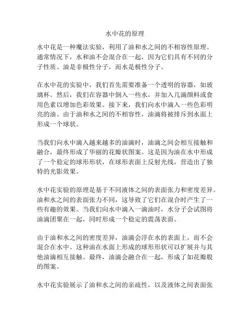 水中花的原理