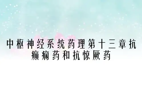 中枢神经系统药理第十三章抗癫痫药和抗惊厥药