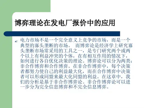 电力市场最新PPT课件