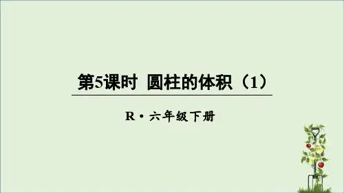 部编人教版六年级数学下册第三单元课件ppt第6课时 圆柱的体积