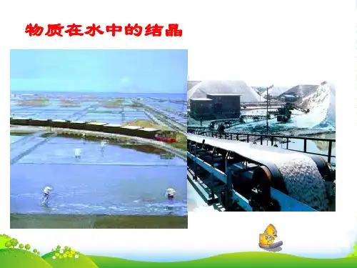 八年级科学上册《物质在水中的结晶》课件7 浙教