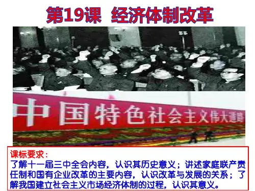 岳麓版高一历史必修2第四单元第19课经济体制改革课件(共16张PPT)