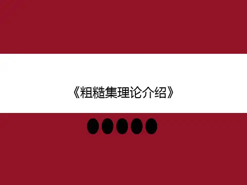 《粗糙集理论介绍》