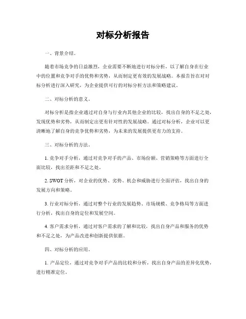 对标分析报告