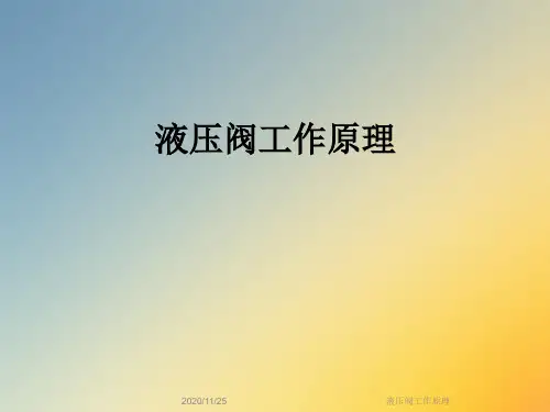 液压阀工作原理