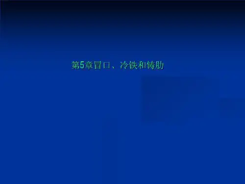 第5章冒口、冷铁和铸肋