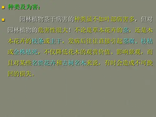 园林植物病虫害防治-7园林植物茎干病害与防治