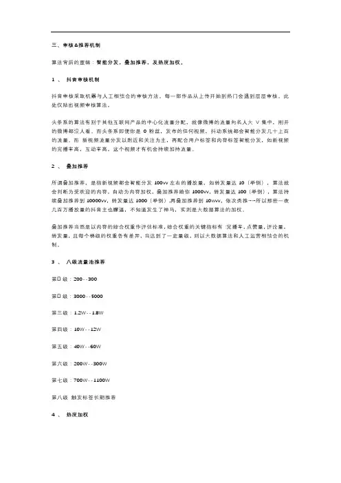 抖音内容整理