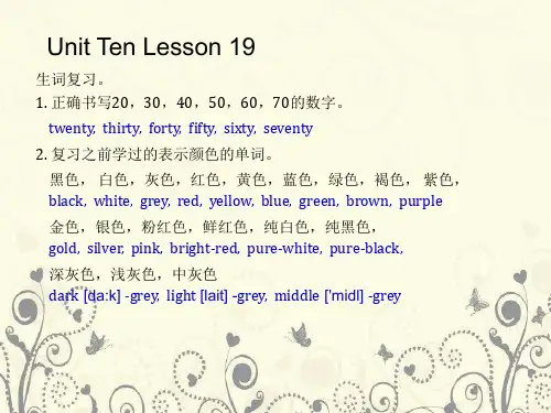 青少版新概念英语1A-Unit10-19