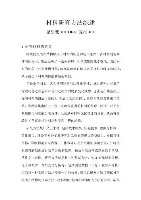 材料研究方法word