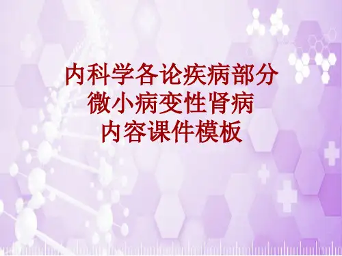 内科学_各论_疾病：微小病变性肾病_课件模板
