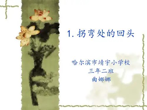 《拐弯处的回头》课件