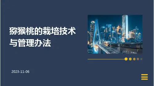 猕猴桃的栽培技术与管理办法