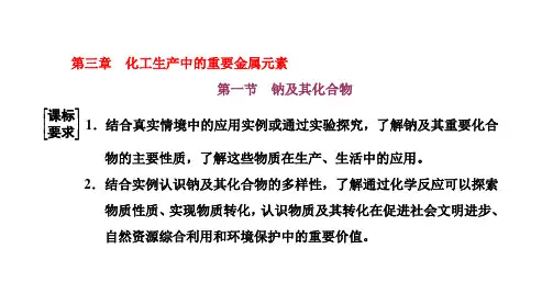 第三章第一节钠及其化合物考点碱金属焰色试验-课件新高考化学一轮复习