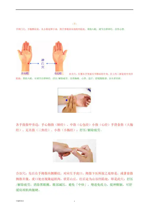 手部穴位图