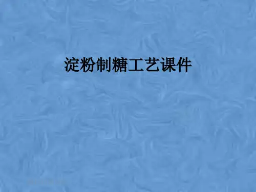 淀粉制糖工艺课件