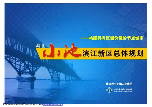 湖北小池滨江新区总体规划(汇报完整版)