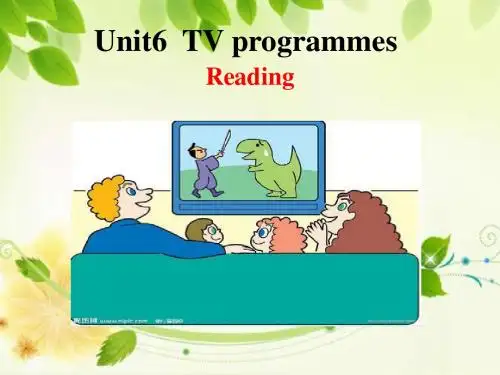 牛津译林版九年级英语上册 Unit 6 TV programmes课件