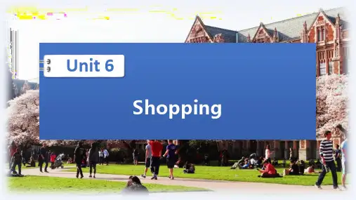 大学英语视听说教程课件 Unit 6 Shopping