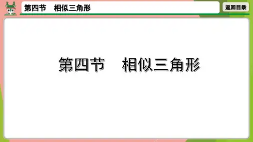 中考数学第一轮总复习相似三角形课件