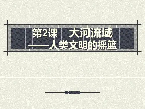 部编版九年级历史上册 (大河流域-人类文明的摇篮)人类文明的开端新课件