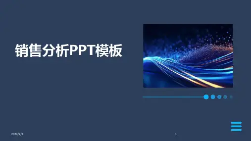 2024年度销售分析PPT模板