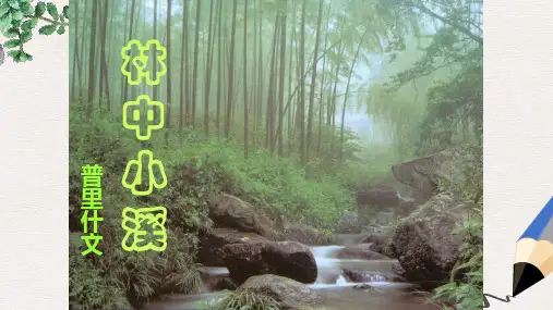 九年级语文上册 第一单元 2《林中小溪》课件 苏教版