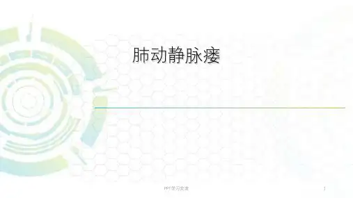 肺动静脉瘘ppt课件