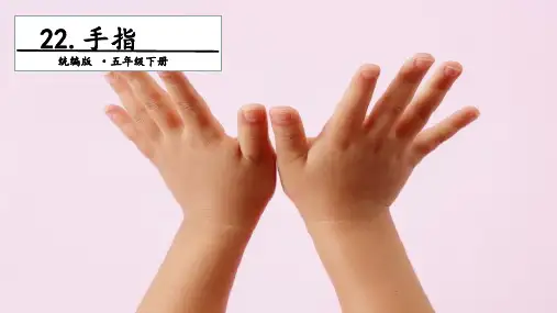 五年级下册语文课件-22手指.第二课时人教部编版(共14张PPT)