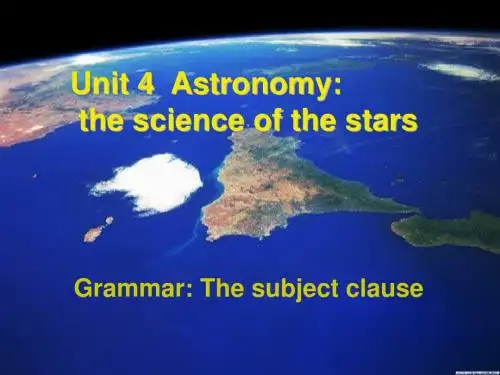 英语：Unit_4课件-Grammar(新人教版必修3)