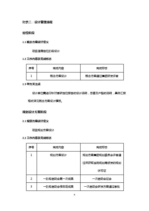 龙湖地产：设计管理流程