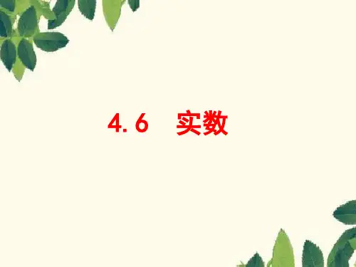 鲁教版(五四学制)七年级上册第四章实数实数课件