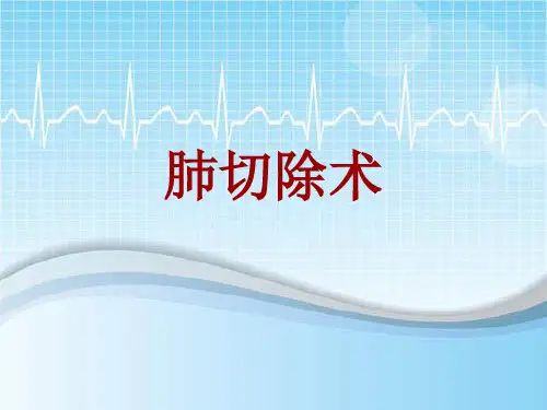手术讲解模板：肺切除术