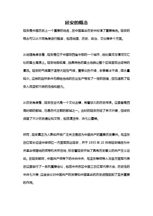 延安的概念