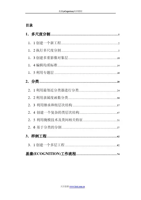 eCognition培训教材