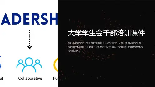 大学学生会干部培训课件