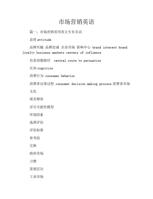 市场营销英语