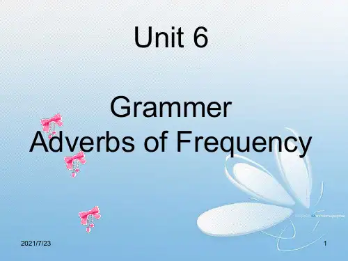 第6单元：频度副词-(Adverbs-of-Frequency)PPT课件