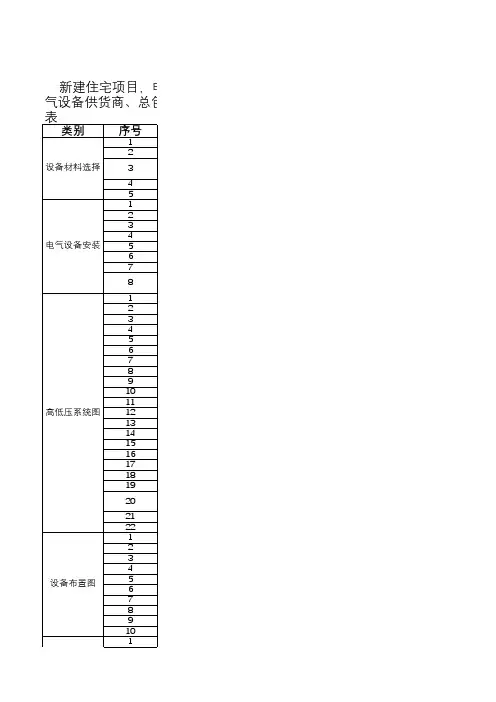 电气施工图审图要点