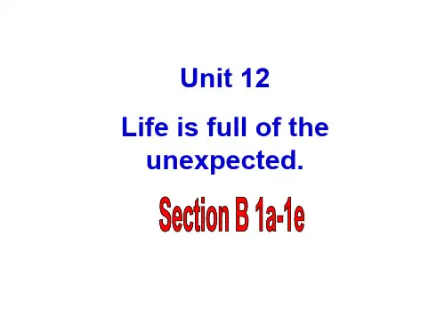 人教版九年级英语全 Unit 14 Section B  (1a-1e) 教学课件 (共21张PPT)