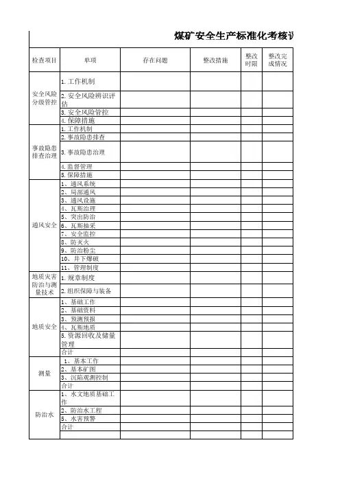 质量标准化评分表15 (7)