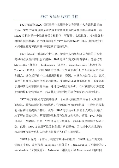 SWOT方法与SMART目标
