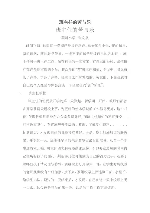 班主任的苦与乐5