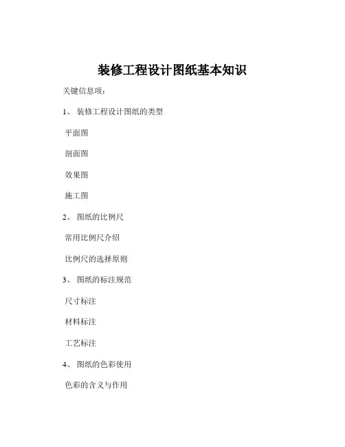 装修工程设计图纸基本知识